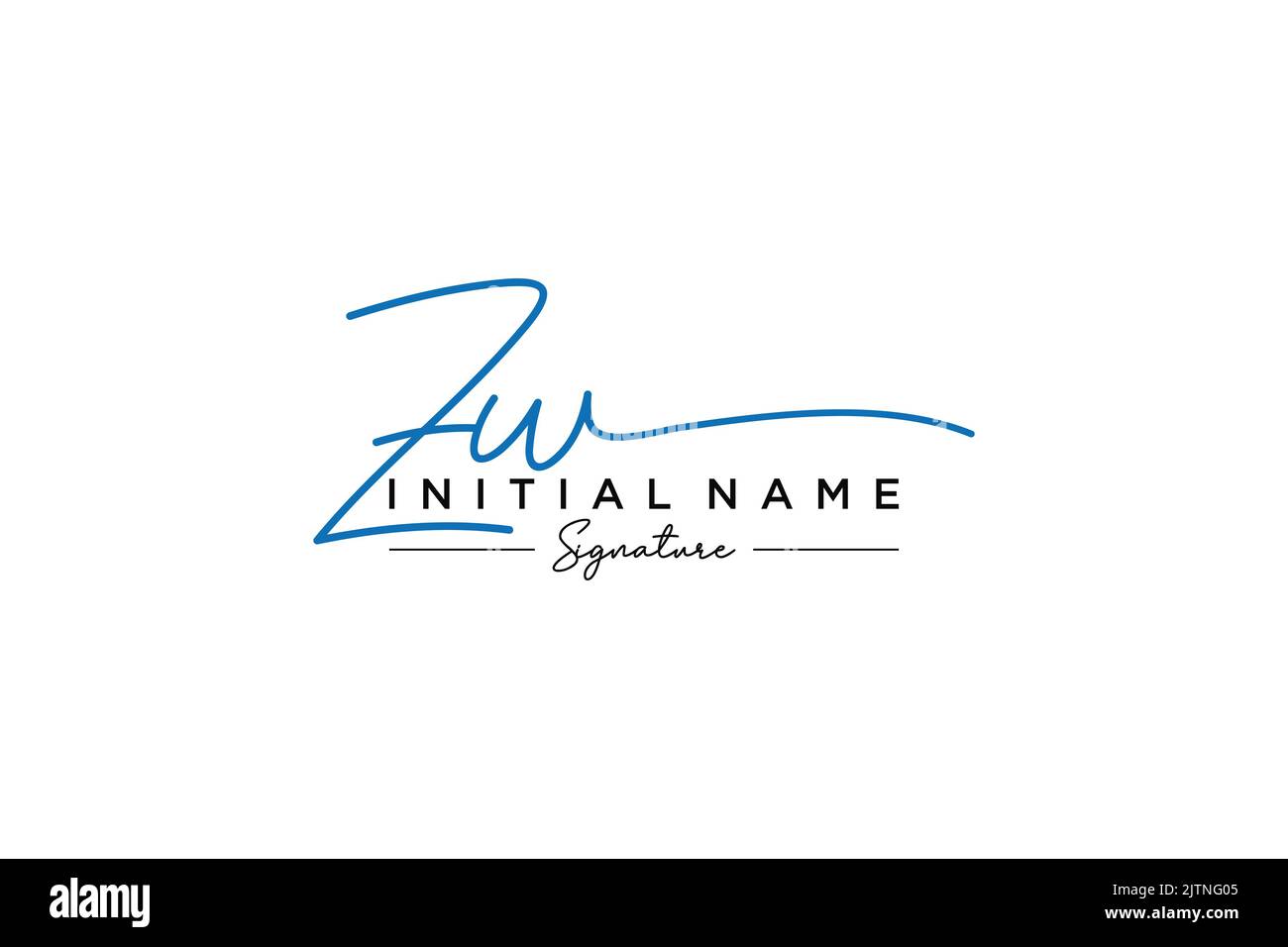 Zw modern logo hi-res stock photography and images - Alamy
