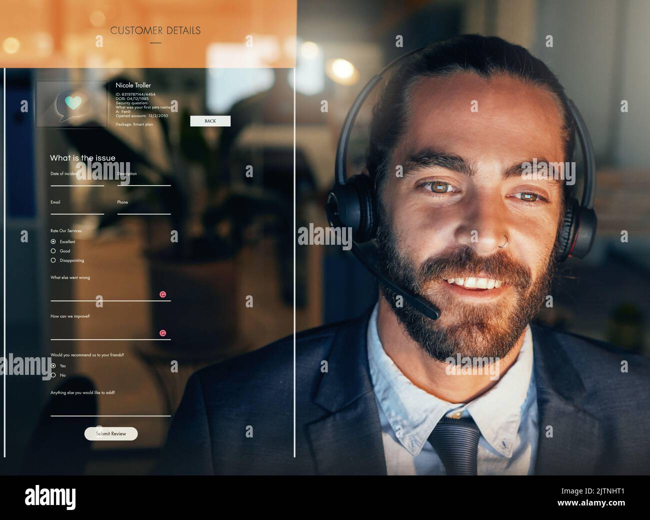 Customer support, web help and tech ux data on a 3d, futuristic