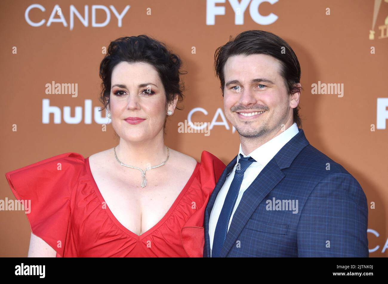 Melanie Lynskey and Jason Ritter arriving at Hulu's 'Candy' FYC event