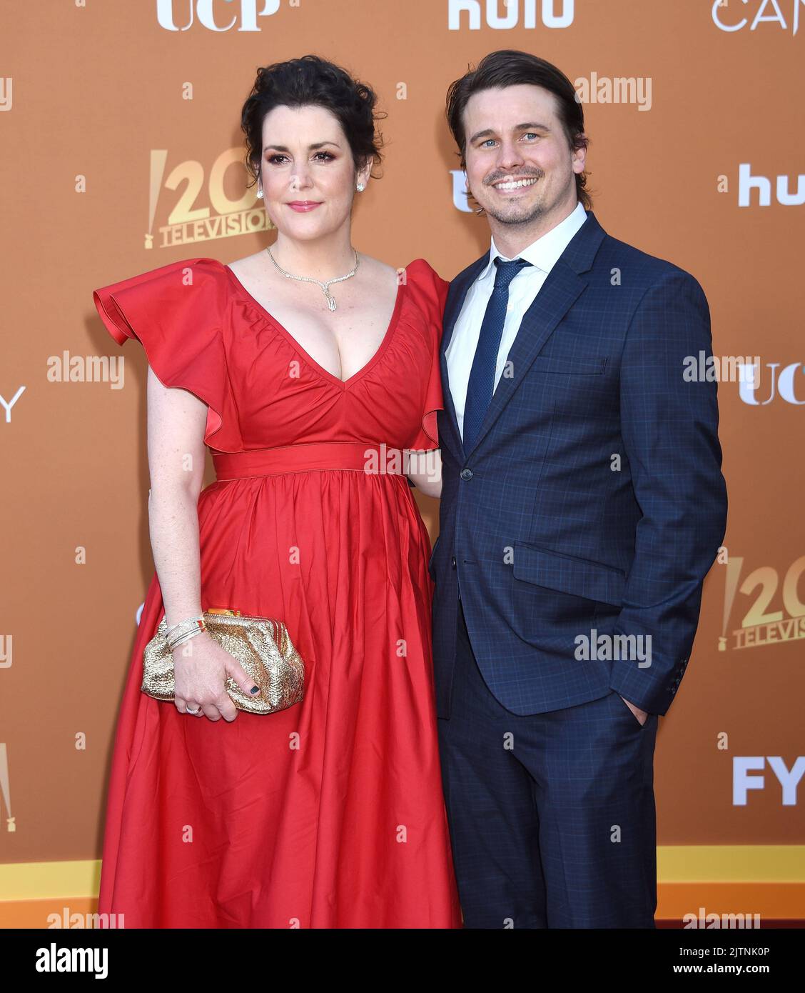 Melanie Lynskey and Jason Ritter arriving at Hulu's 'Candy' FYC event