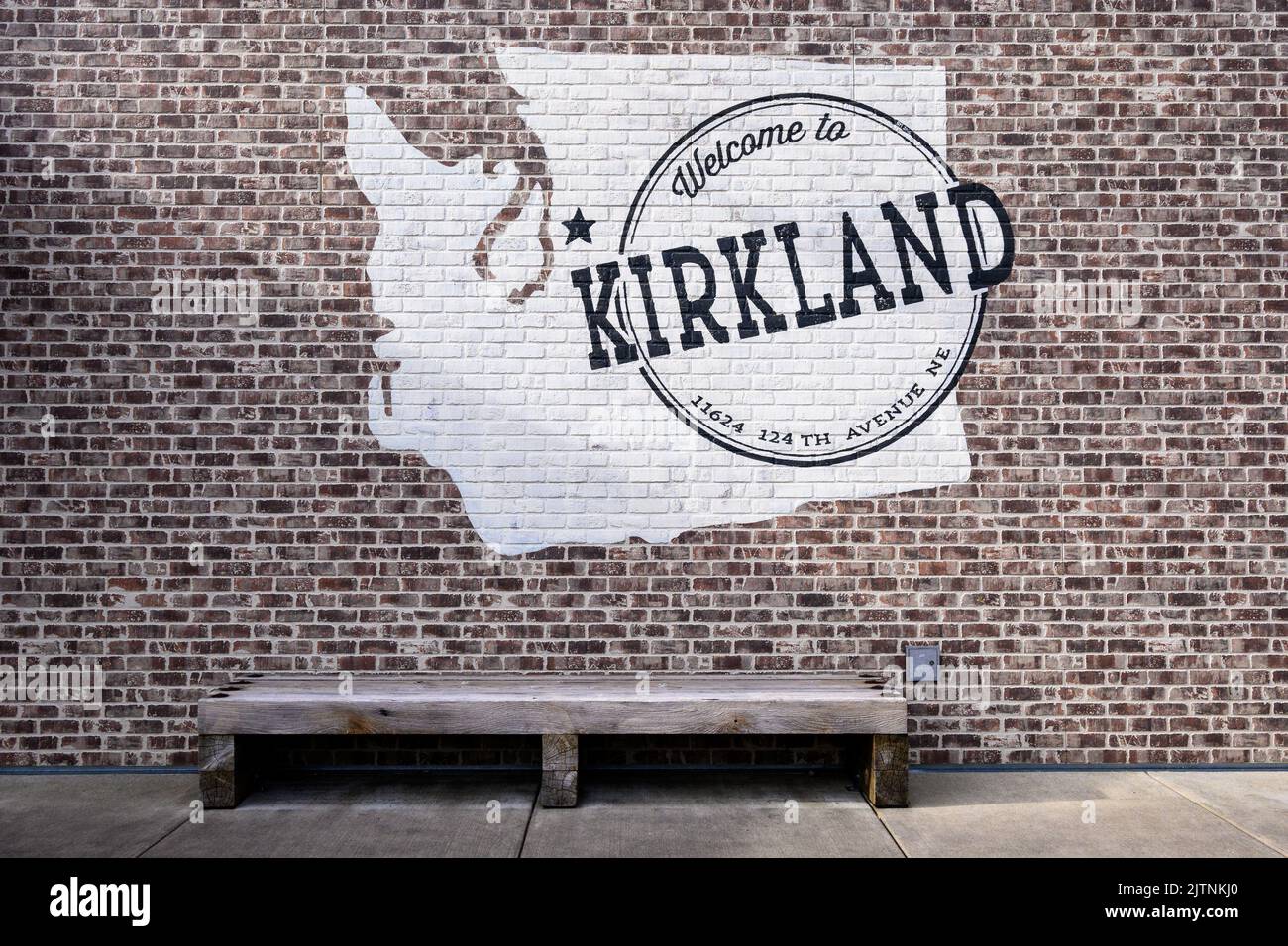 Kirkland washington on a map hires stock photography and images Alamy