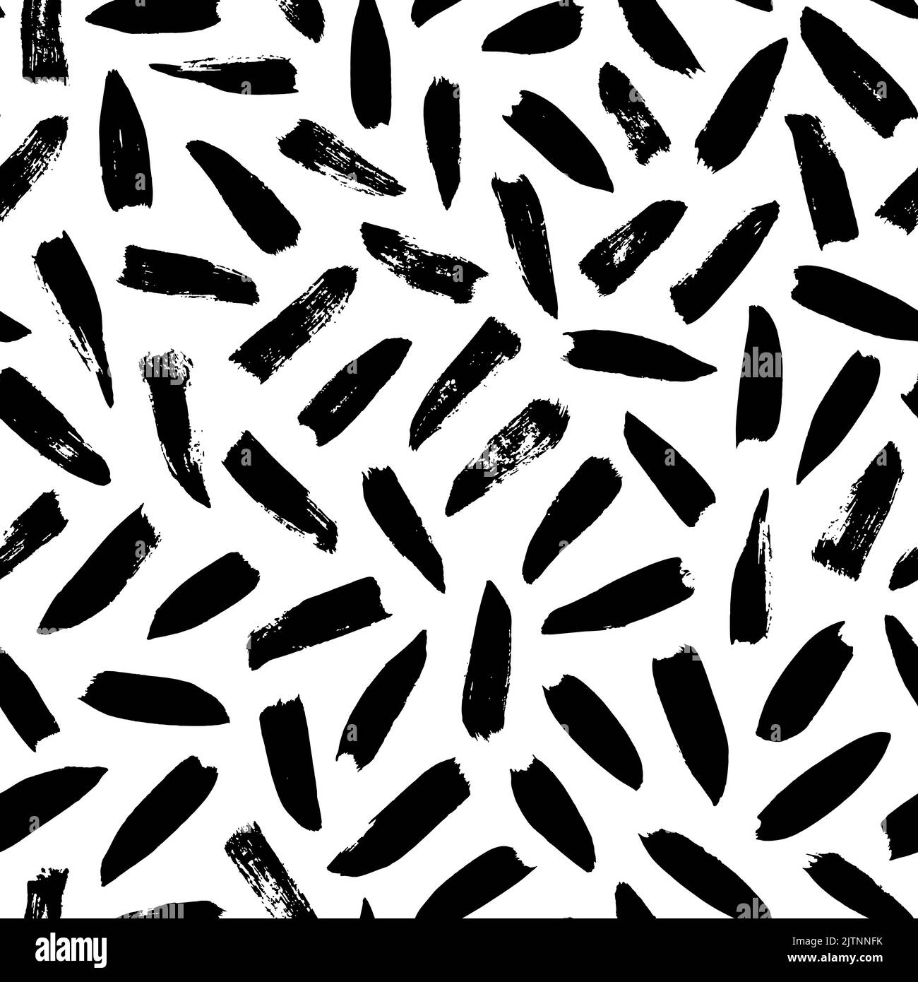 Seamless pattern with hand drawn black dashes Stock Vector Image & Art