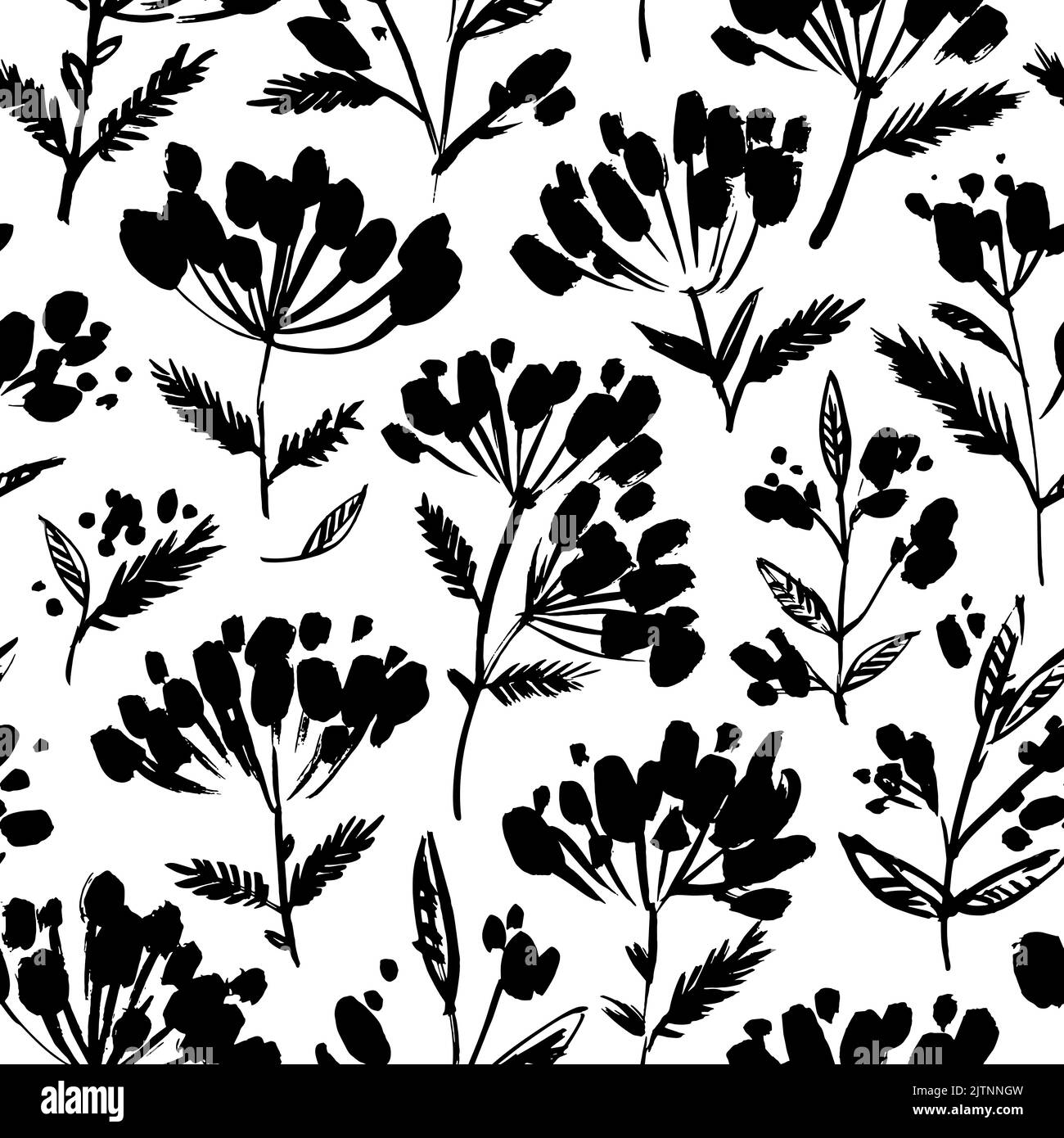 Hand drawn winter berry branches seamless pattern Stock Vector Image ...
