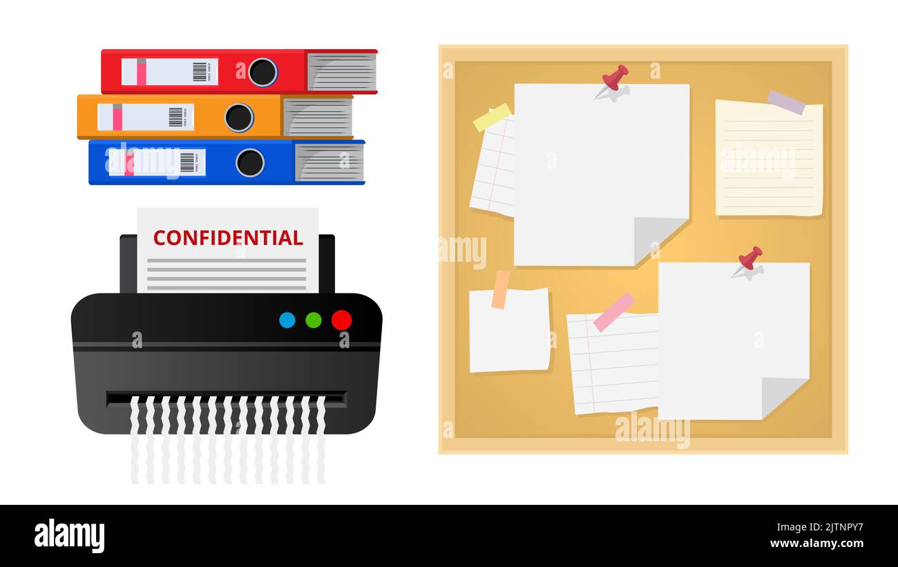 Cartoon bulletin board isolated illustration hi-res stock photography ...