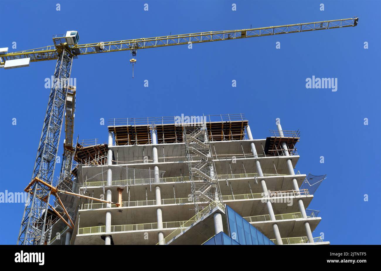 Construction site of a public building Stock Photo