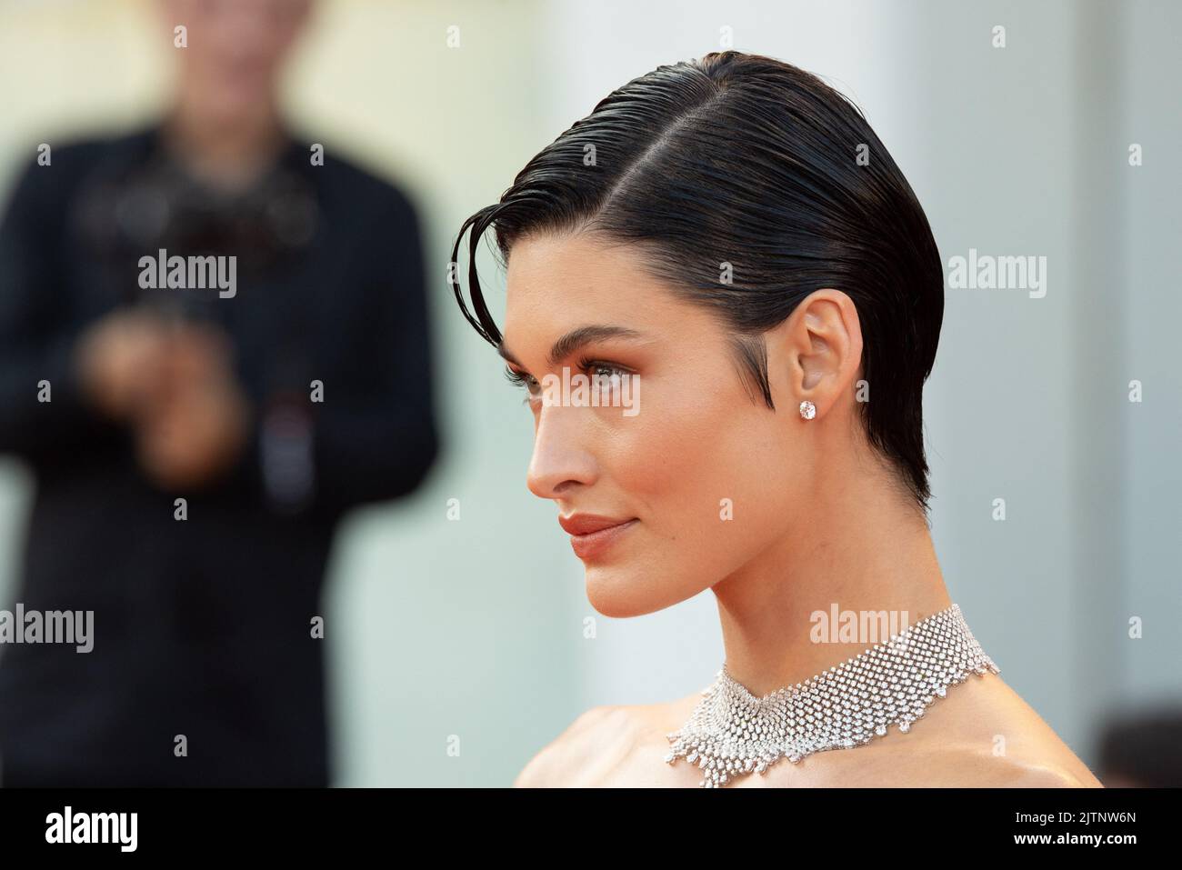 Grace Elizabeth attends the "White Noise" and opening ceremony red