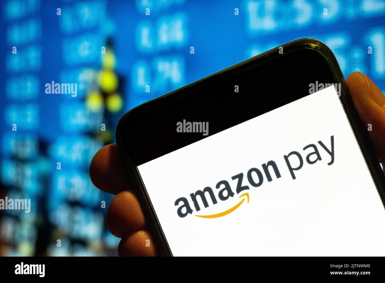 In this photo illustration, the American online payment platform owned