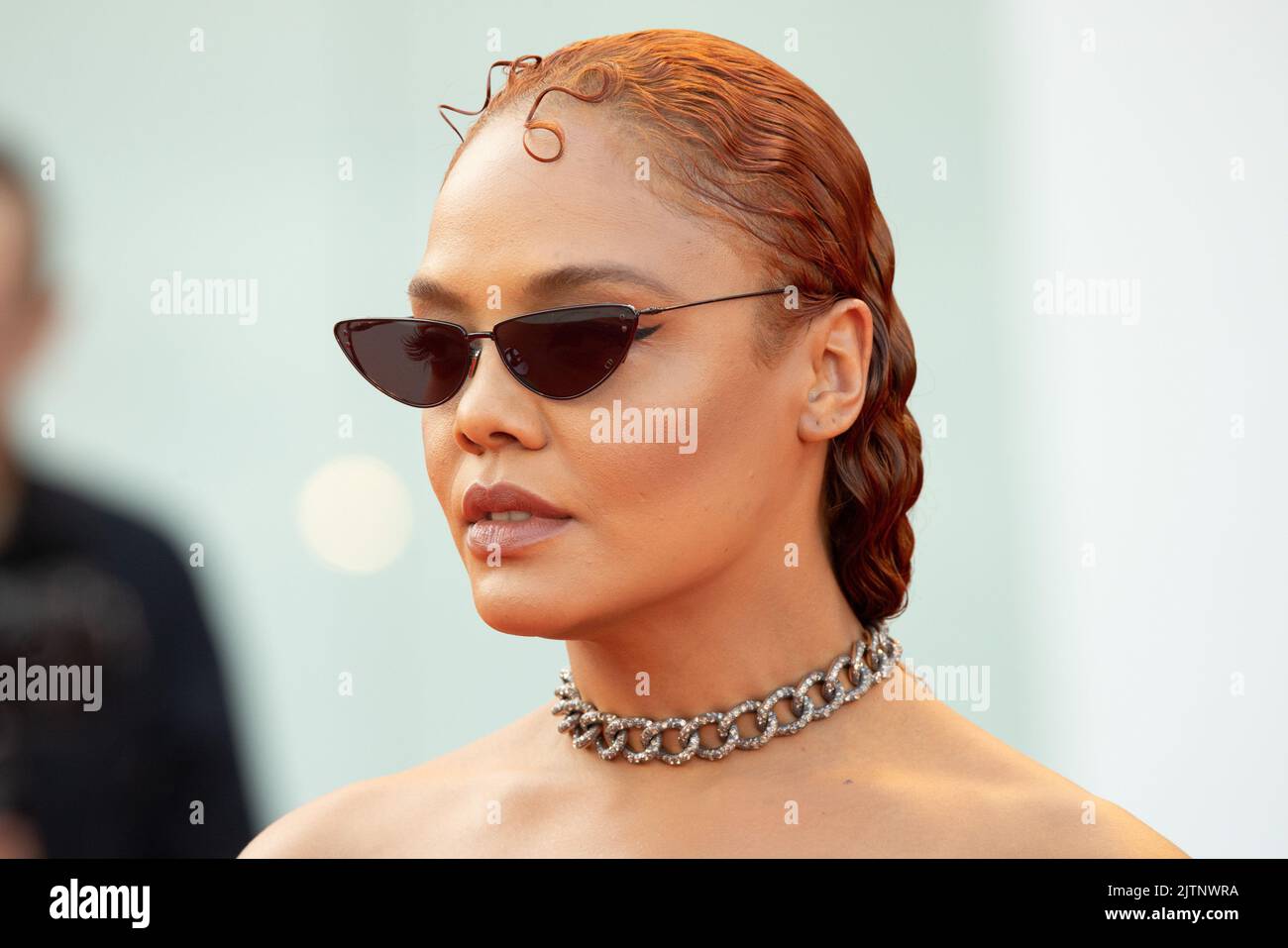 Tessa Thompson attends the "White Noise" and opening ceremony red