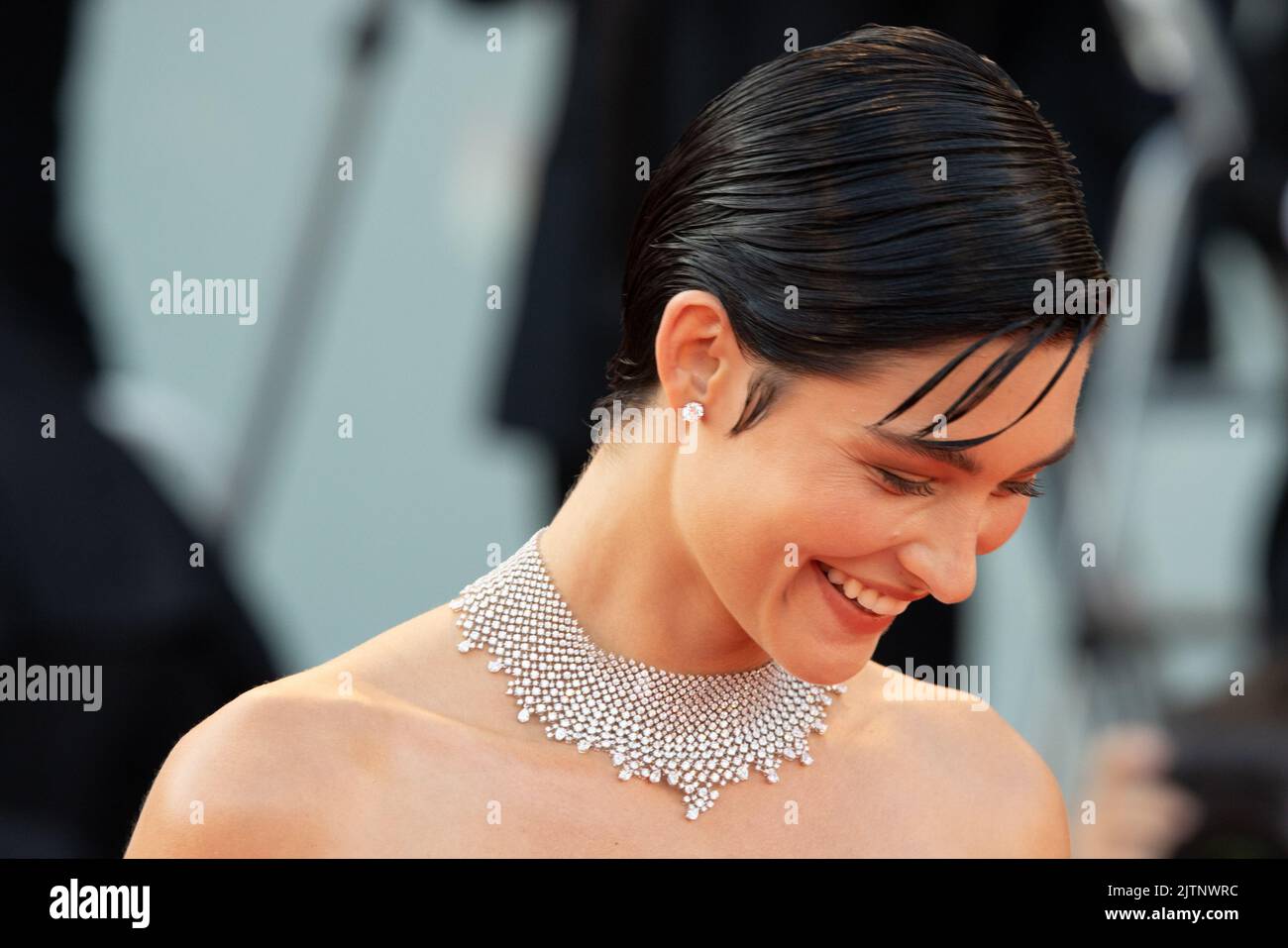 Grace Elizabeth attends the "White Noise" and opening ceremony red