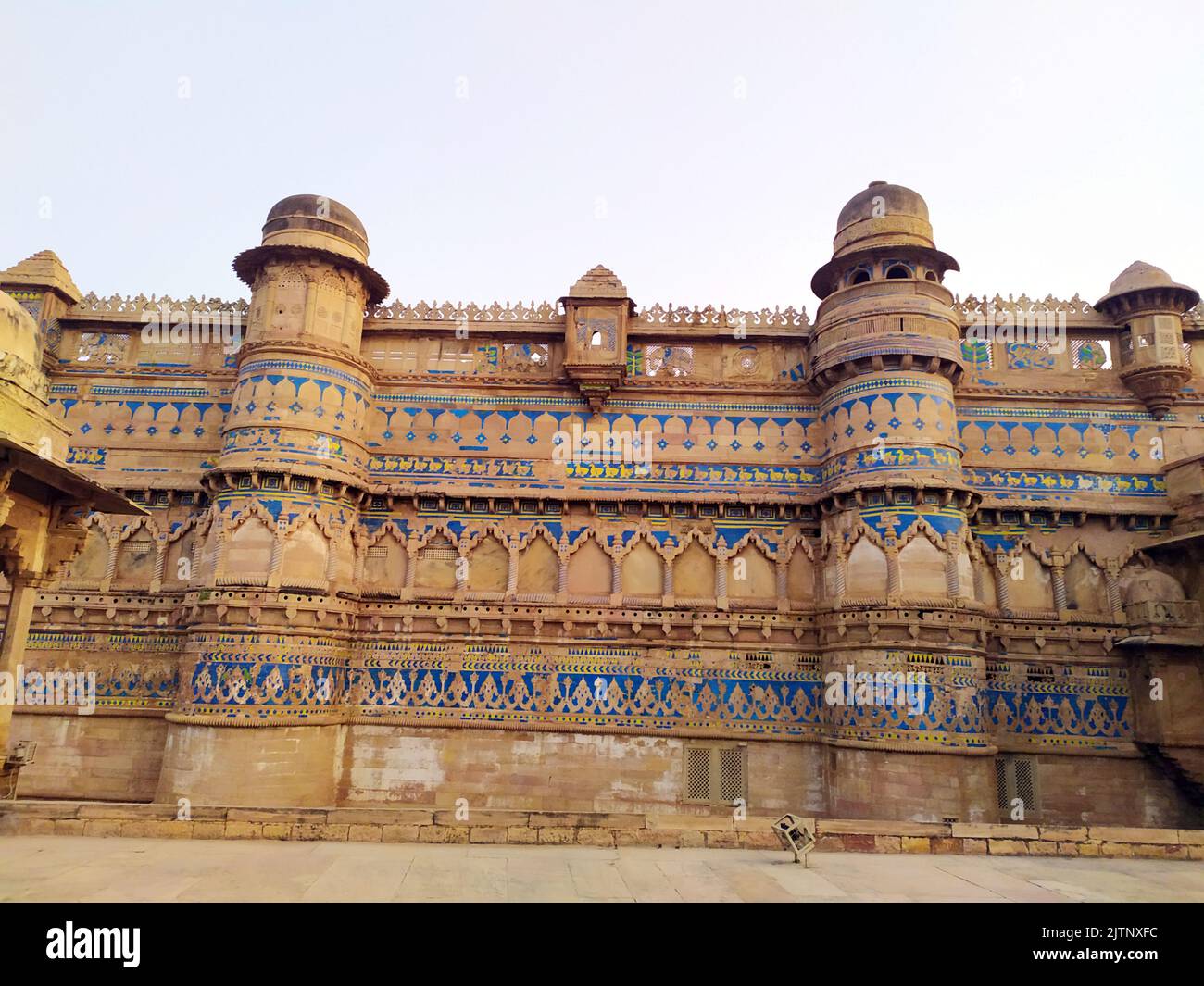 king mansingh mahal historical monuments of gwalior fort Stock Photo