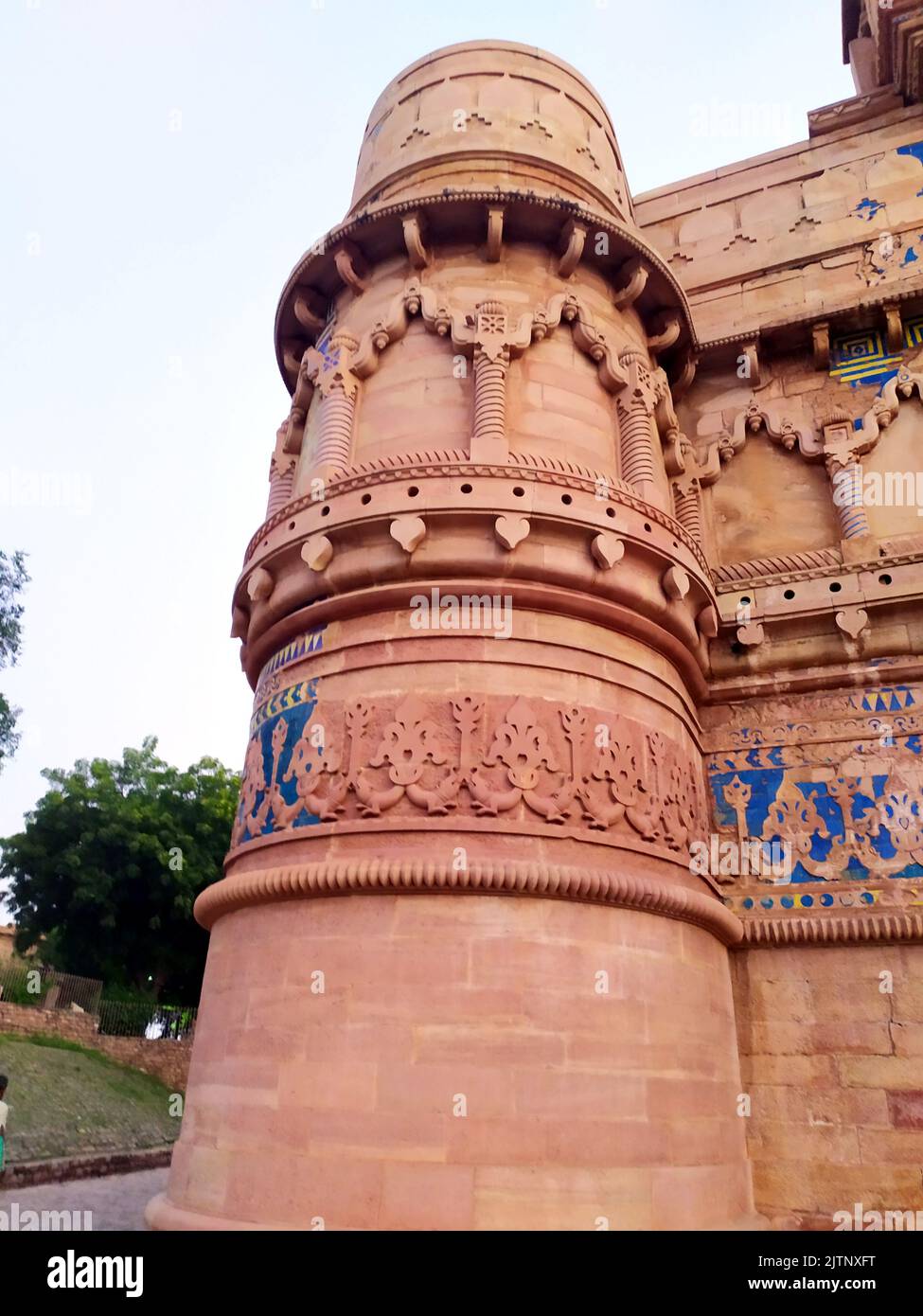 king mansingh mahal historical monuments of gwalior fort Stock Photo
