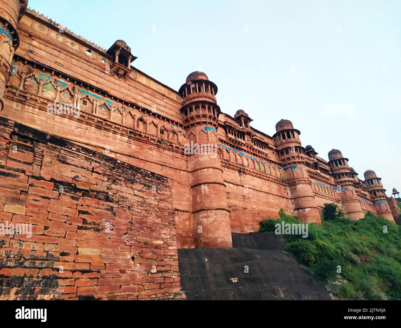 king mansingh mahal historical monuments of gwalior fort Stock Photo