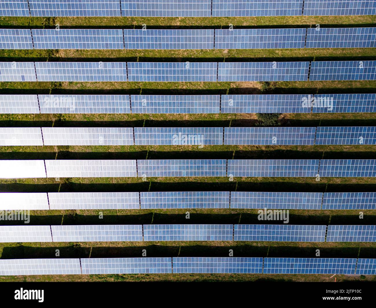 31 August 2022, SchleswigHolstein, Büttel An openspace photovoltaic