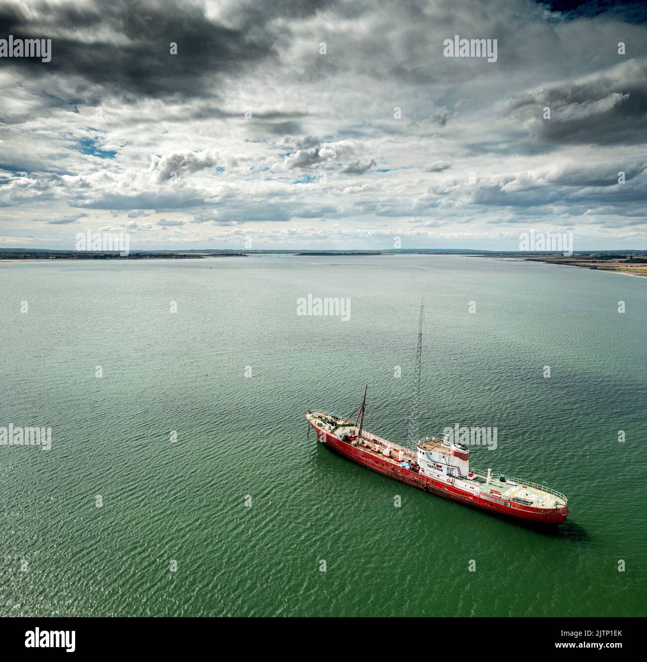 Radio Caroline on MV Ross Revenge Stock Photo