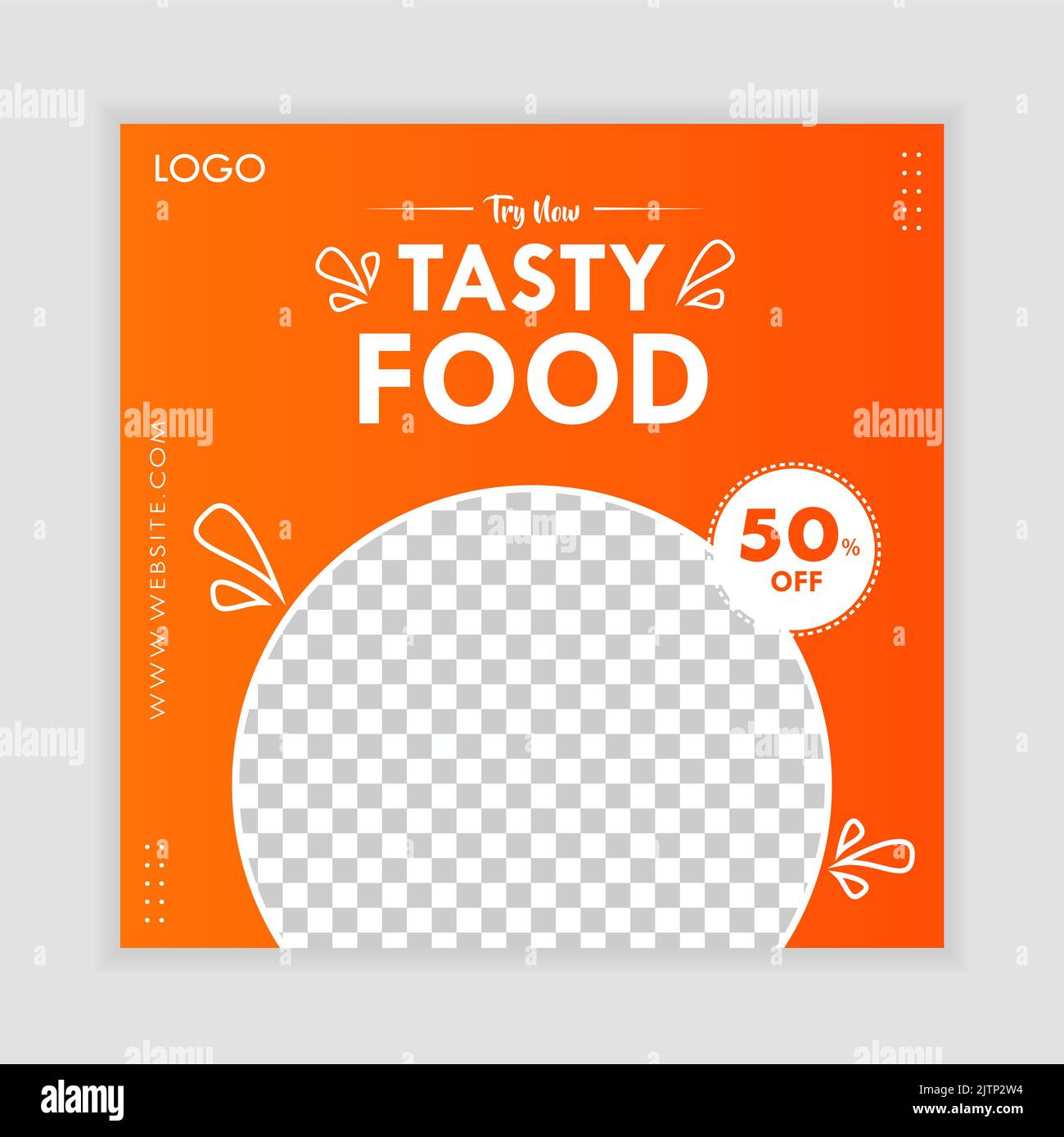 Food Social Media Post Promo Offer Template Restaurant Cafe Business