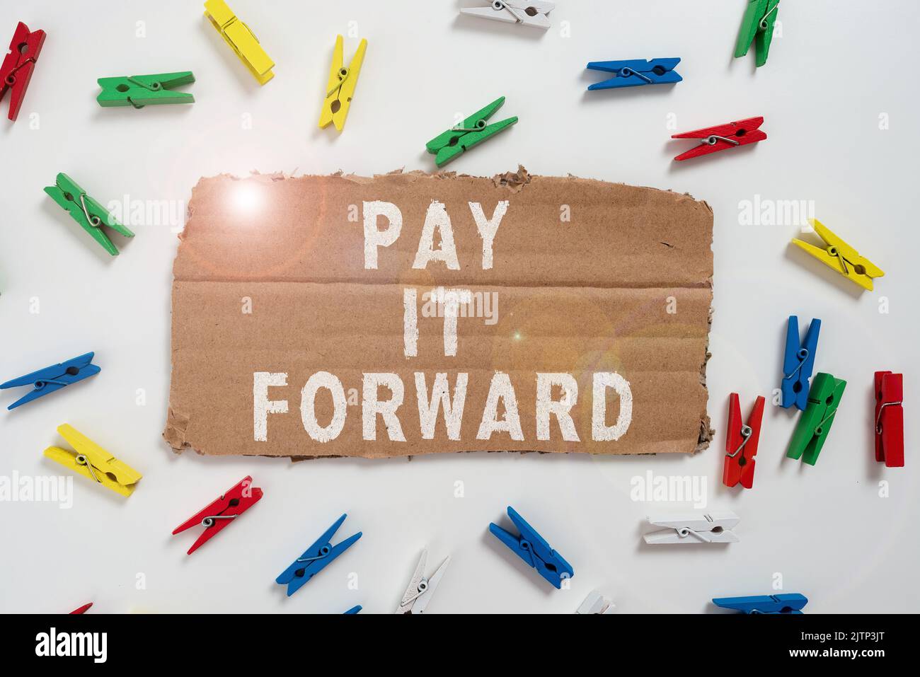 Sign displaying Pay It Forward, Business showcase Do the payment a ...