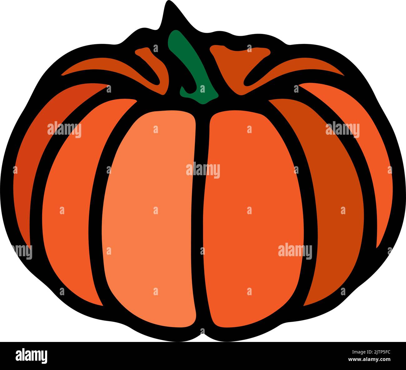 Vector flat icon of pumpkin vegetable. halloween traditional logo ...