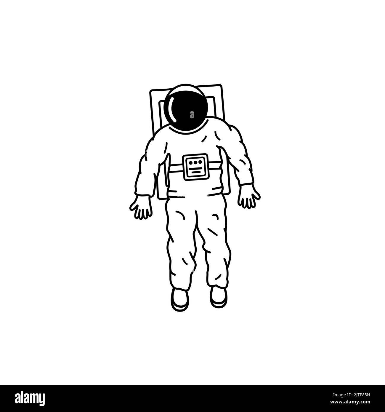 Cartoon astronaut Black and White Stock Photos & Images - Alamy