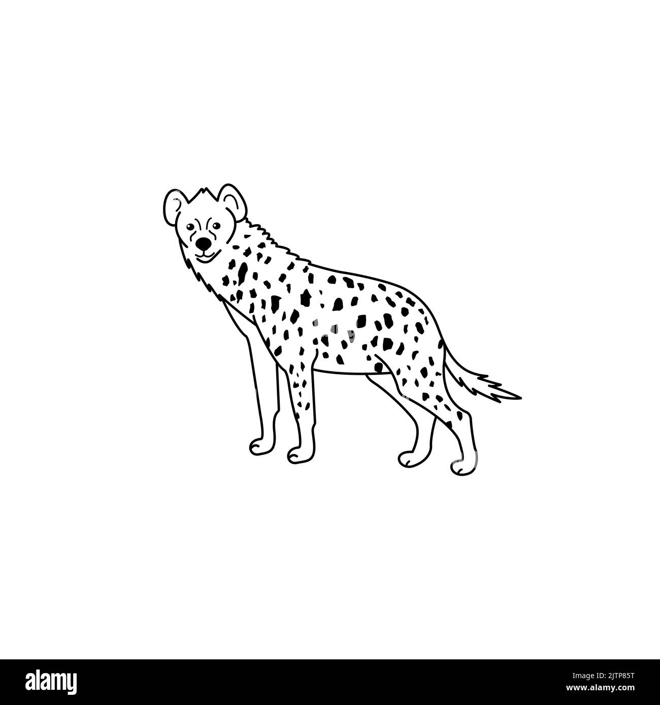 Cheetah Clipart Black And White
