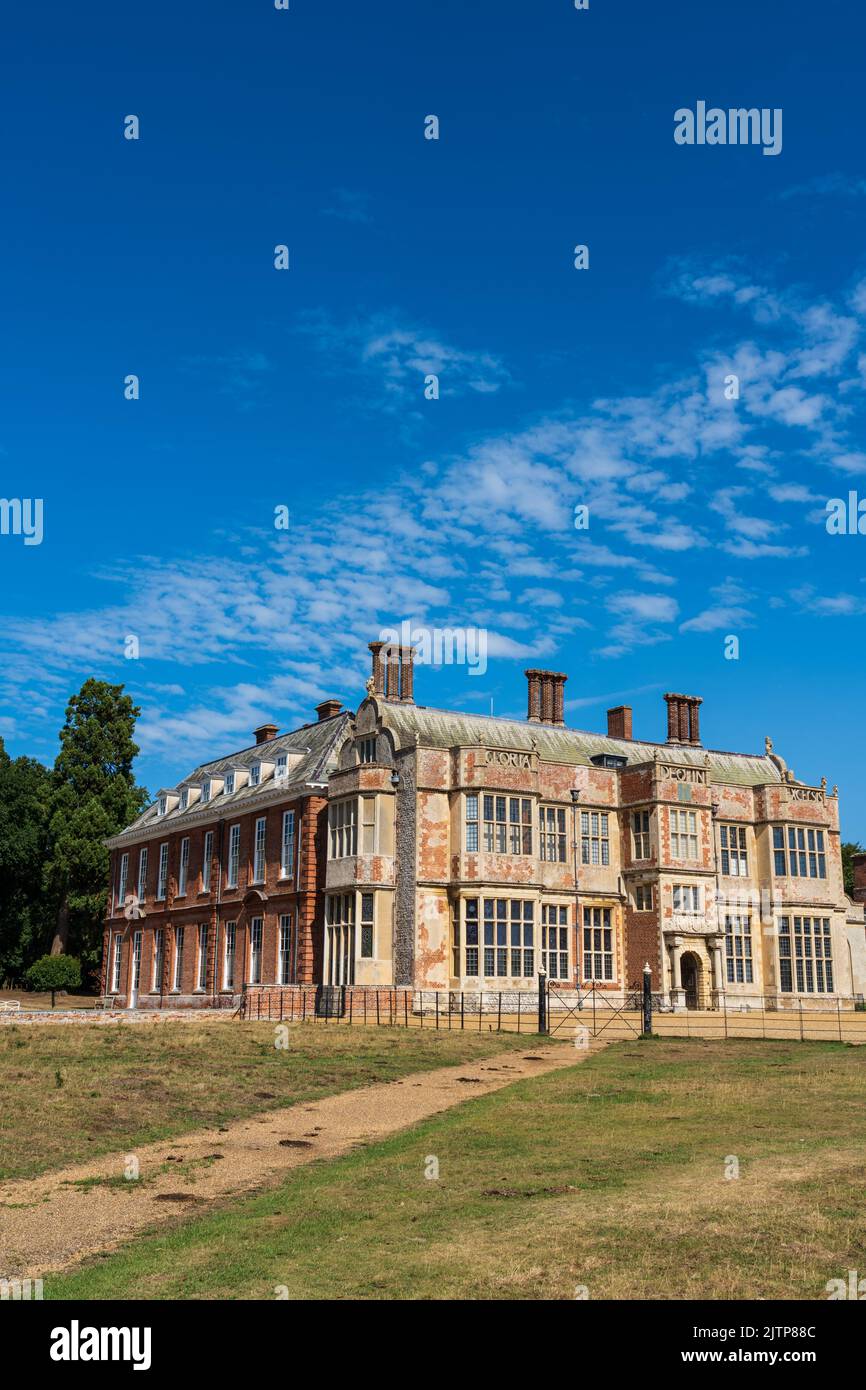 Felbrigg Hall in North Norfolk, a National Trust Property, on a beuutiful summers day Stock Photo