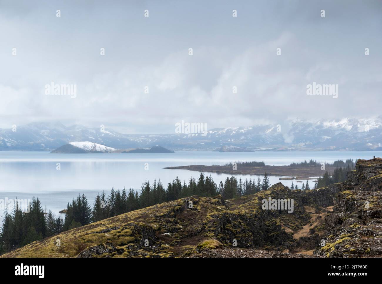 Thingvallatavn Lake in Thingvellir National Park, Iceland. Stock Photo