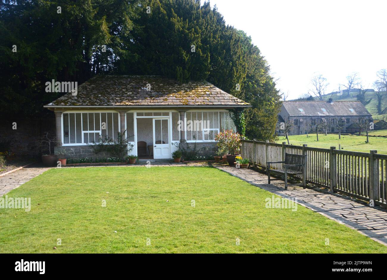 Summer House at Fountains Hall Country House near the Ruins of