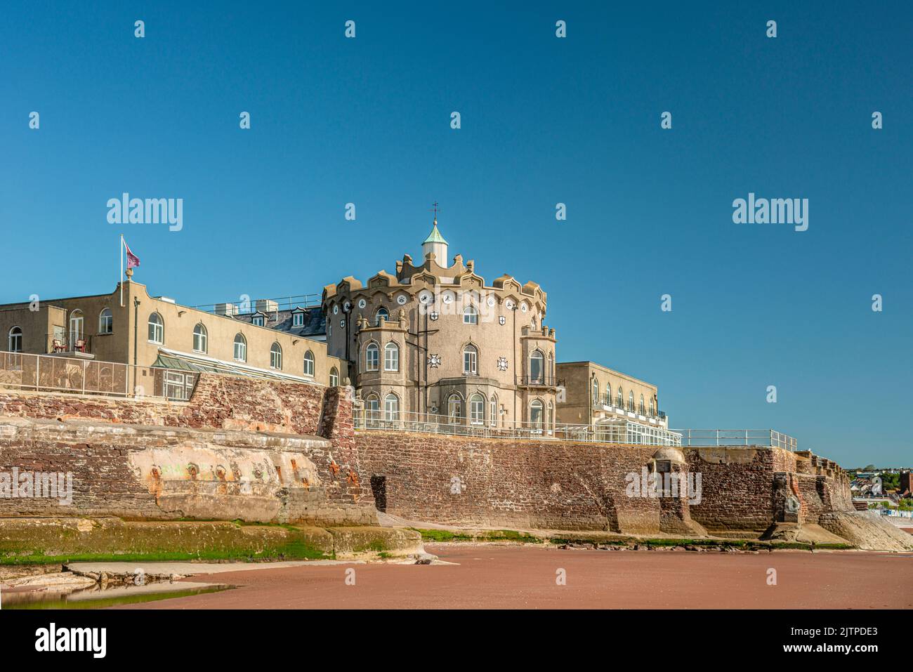 Redcliffe Hotel at Paignton Beach, Torbay, Devon, England, UK Stock Photo