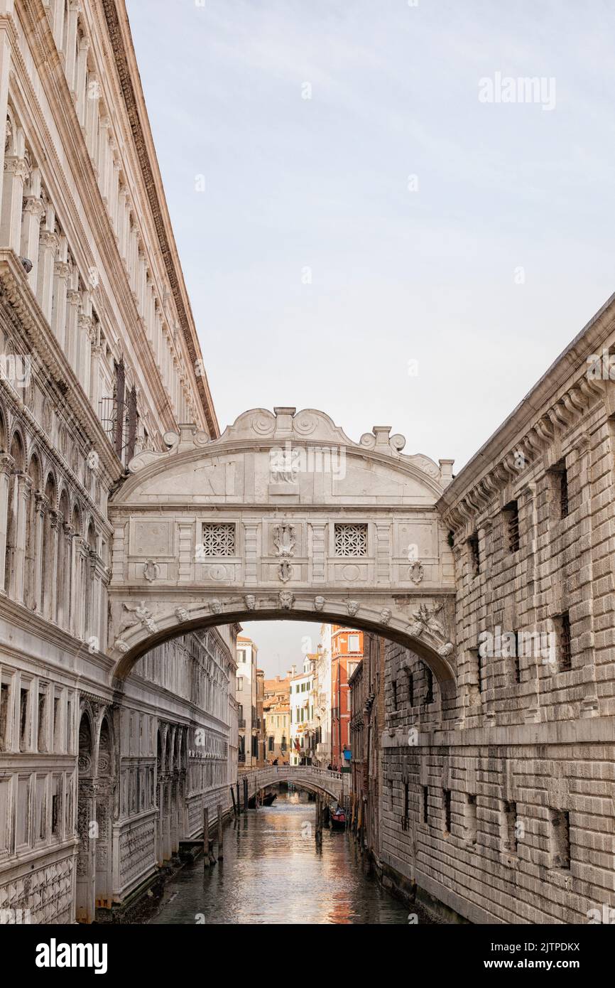 The bridge of sighs in Venice, Italy Stock Photo