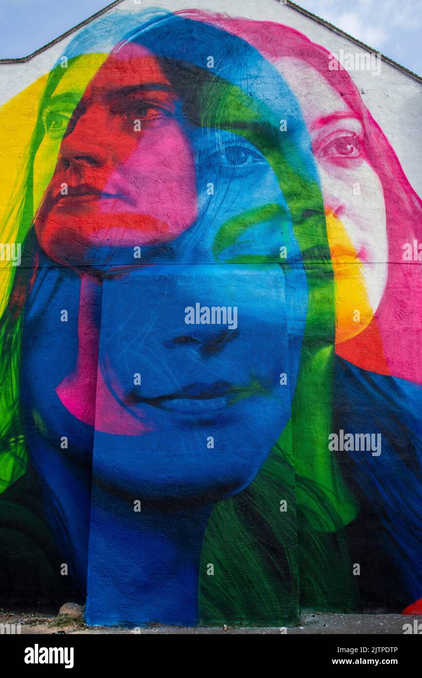 Graffiti art and artists at the Southend City Jam Street Art Festival