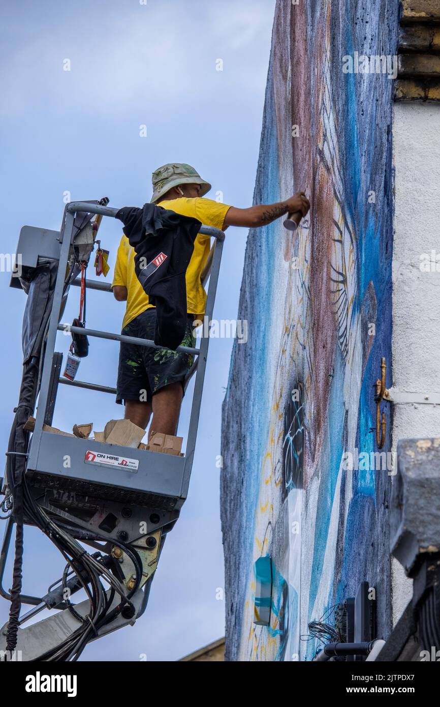 Graffiti art and artists at the Southend City Jam Street Art Festival