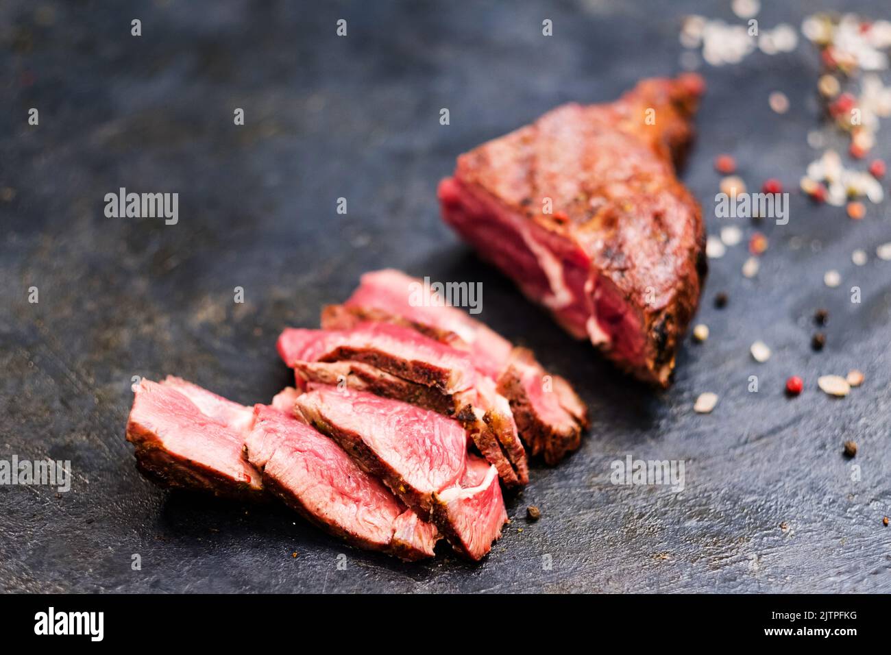 bbg meat recipe cowboy steak medium grilled beef Stock Photo