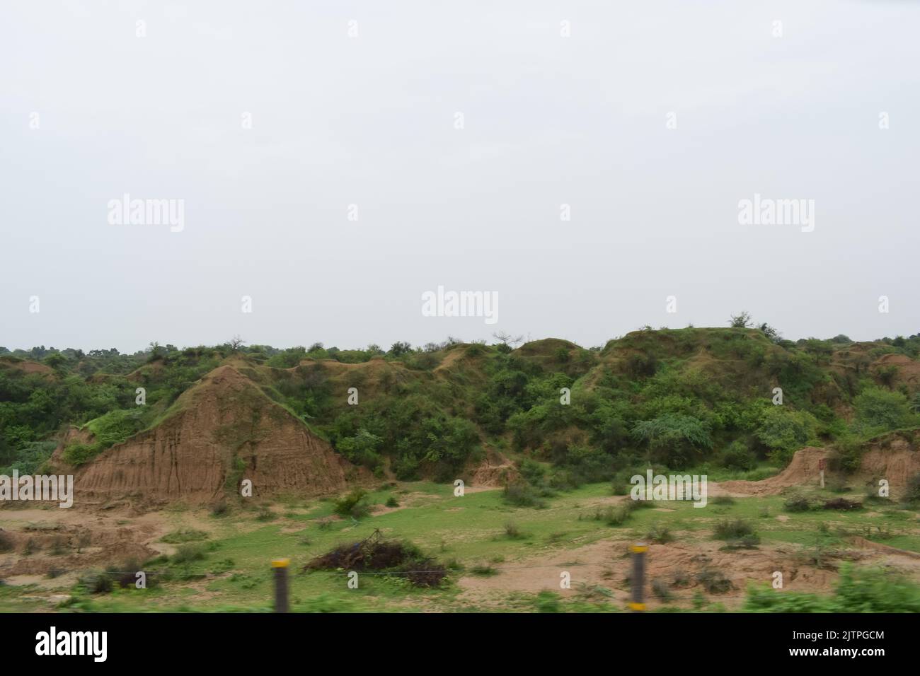 Chambal valley in Madhya pradesh In India, which is infamous for bandits especially Phollan Devi. Stock Photo