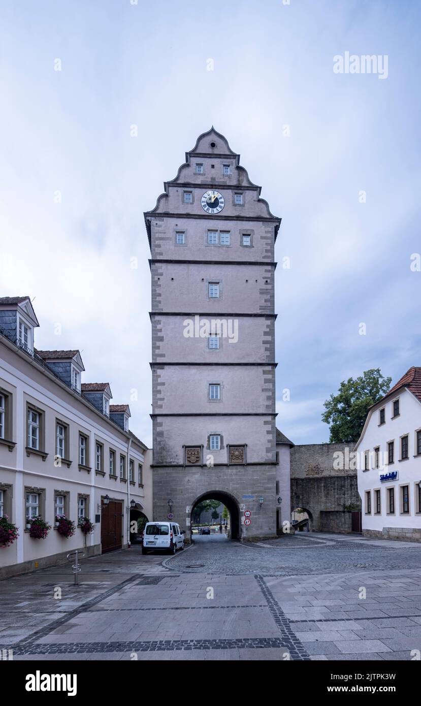 16th century Hohn Gate, Bad Neustadt, Bavaria, Germany Stock Photo