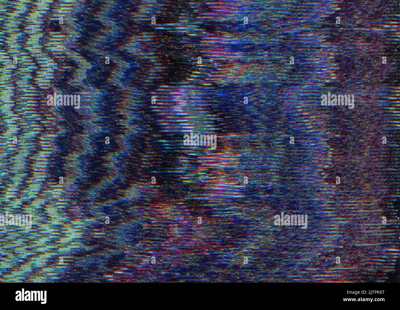 screen glitch transmission error blue static noise Stock Photo Alamy