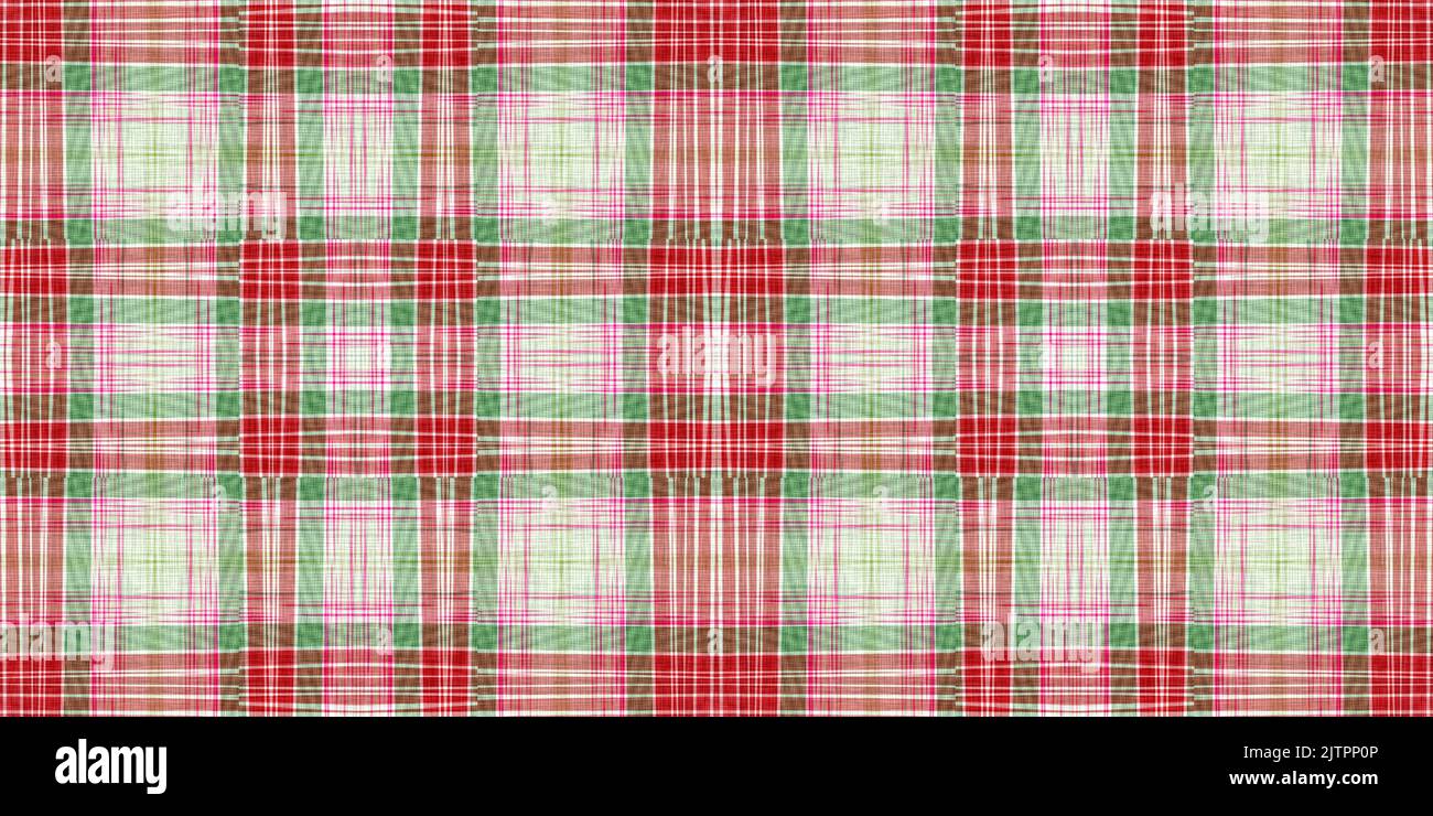 Christmas tartan background border. Traditional plaid for seasonal