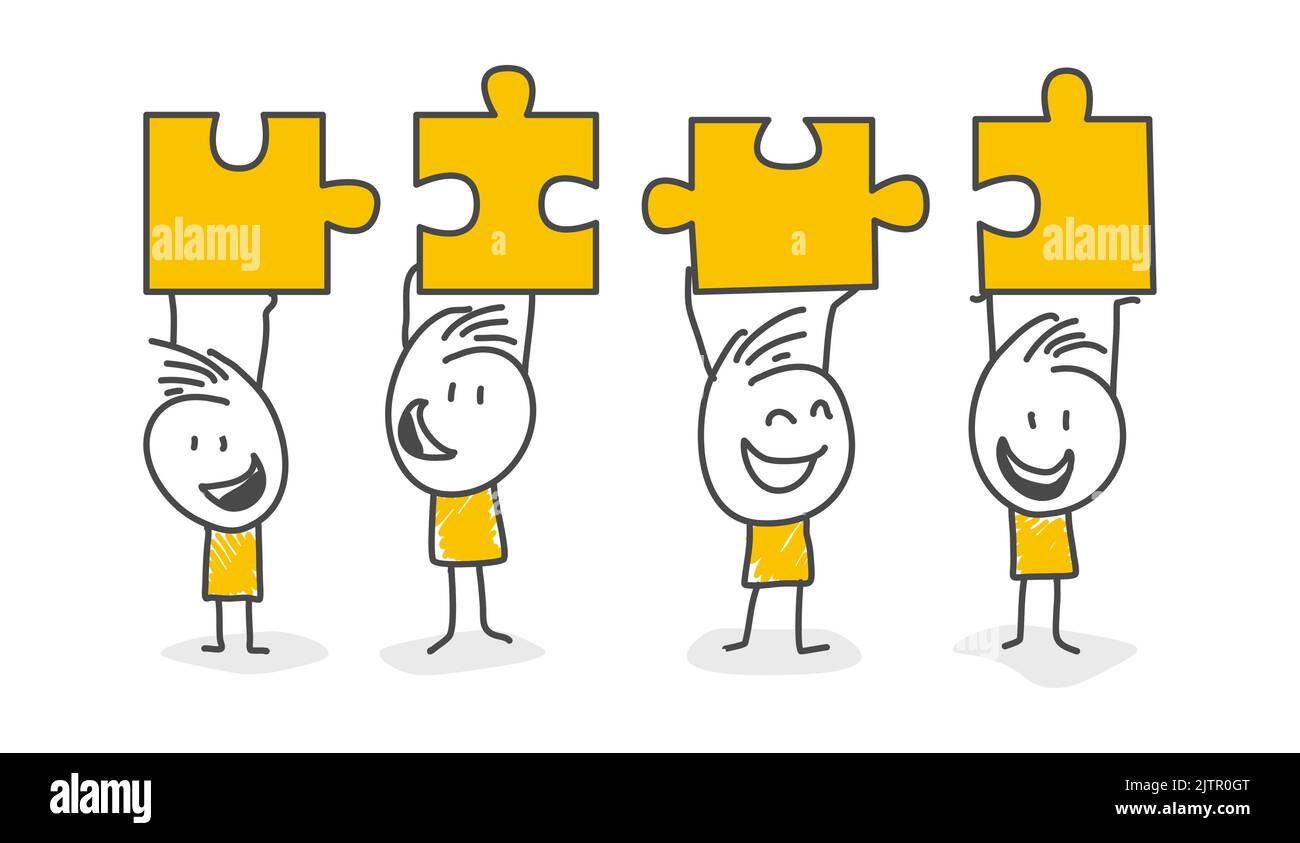 Stick figures. Signs, Business, Success. Smiling Stick Figure Stickman