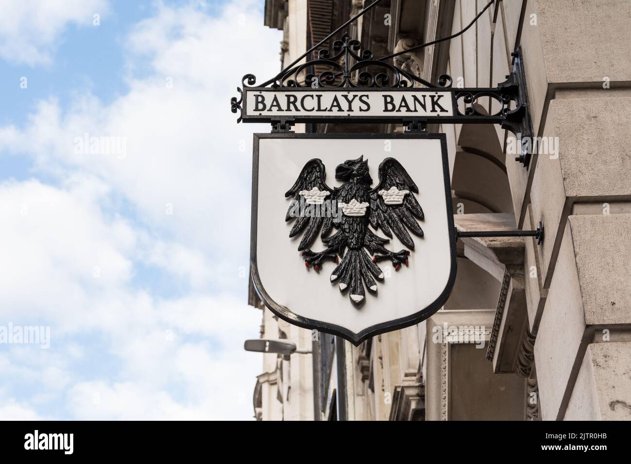 Barclays Bank signage, Fleet Street, Temple, London, EC4, England, UK Stock Photo