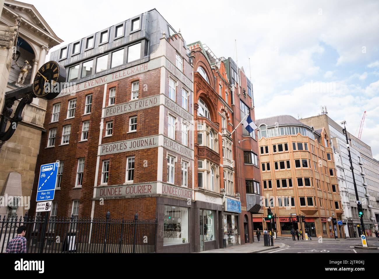 The former Dundee-based Sunday Post and People's Friend offices on Fleet Street, London, England, UK. Stock Photo