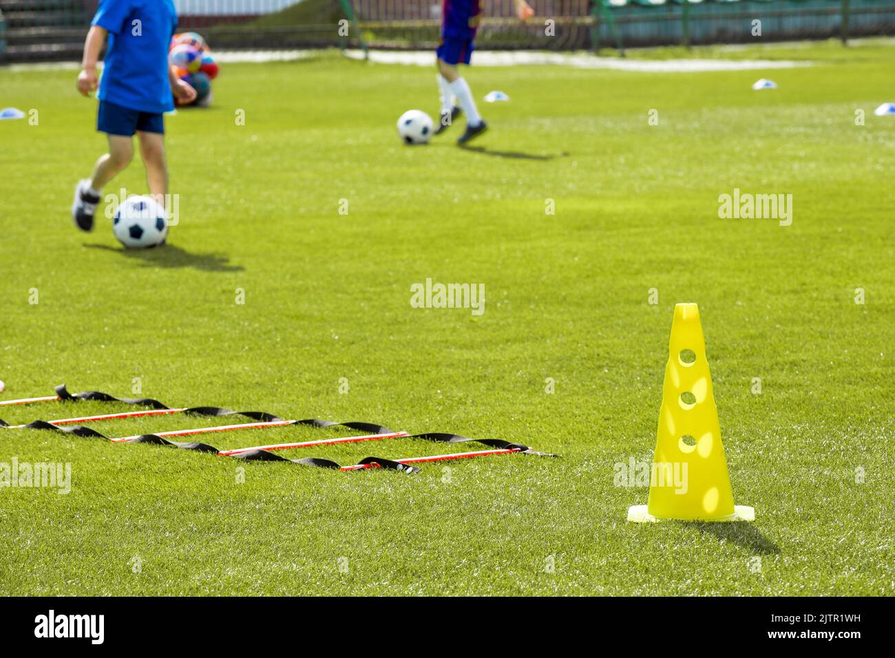pitch training soccer ball