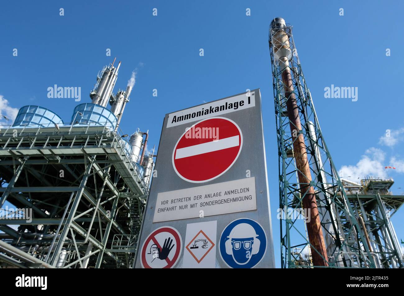 Lutherstadt Wittenberg, Germany. 01st Sep, 2022. Plants of SKW Stickstoffwerke Piesteritz GmbH