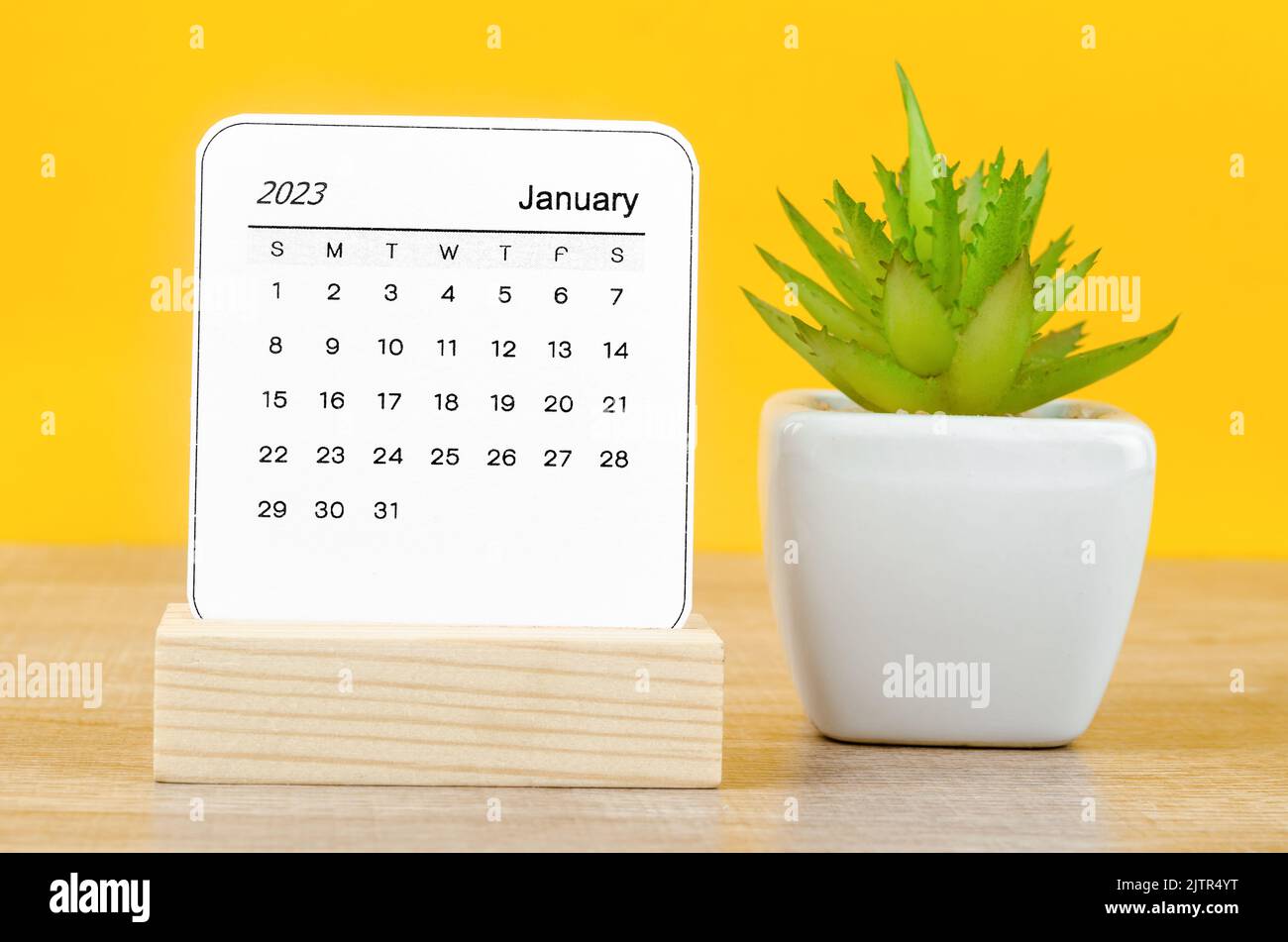 January 2023 Monthly desk calendar for 2023 year Stock Photo - Alamy
