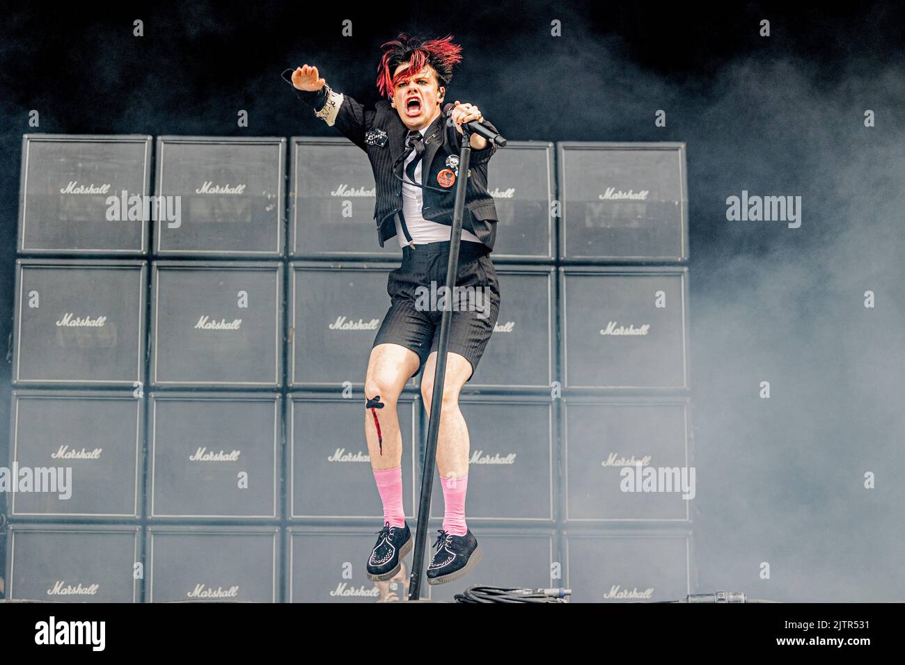 Saint-Cloud France 25 August 2022 Yungblud live concert at Rock en Seine Festival Day 1 Paris © Andrea Ripamonti / Alamy Stock Photo