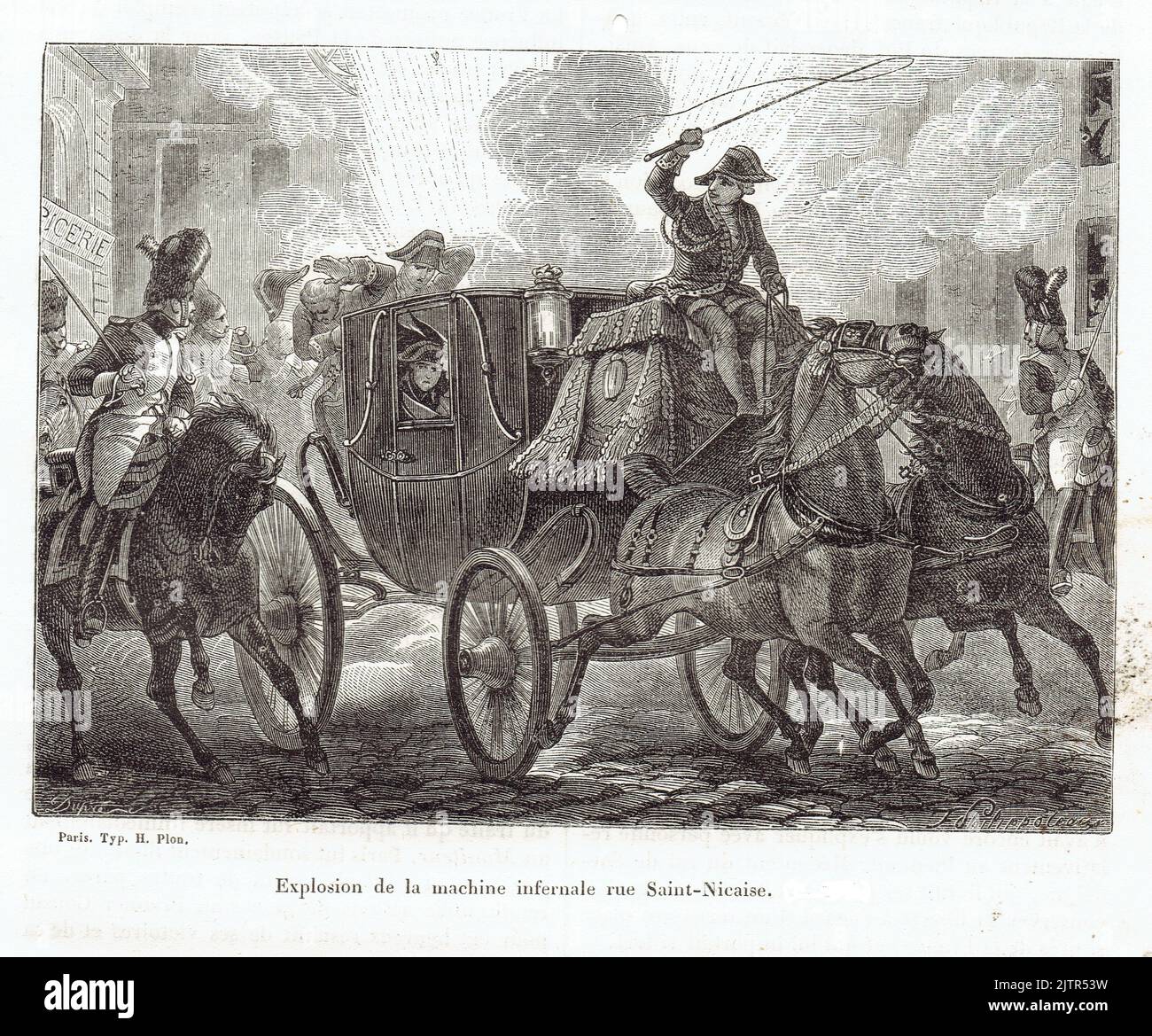 attentat de la rue SaintNicaise Stock Photo Alamy