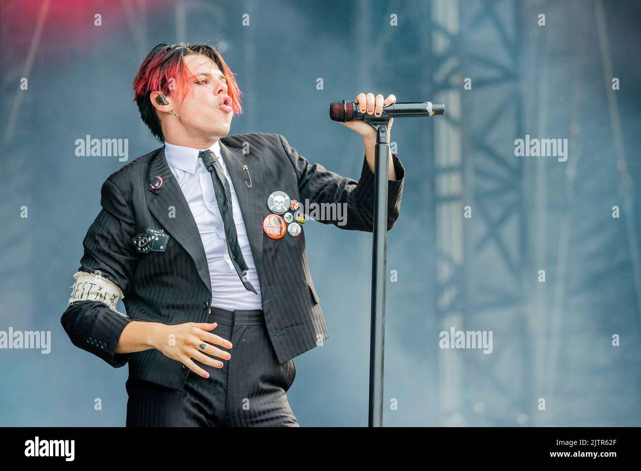 SaintCloud France 25 August 2022 Yungblud live concert at Rock en Seine Festival Day 1 Paris