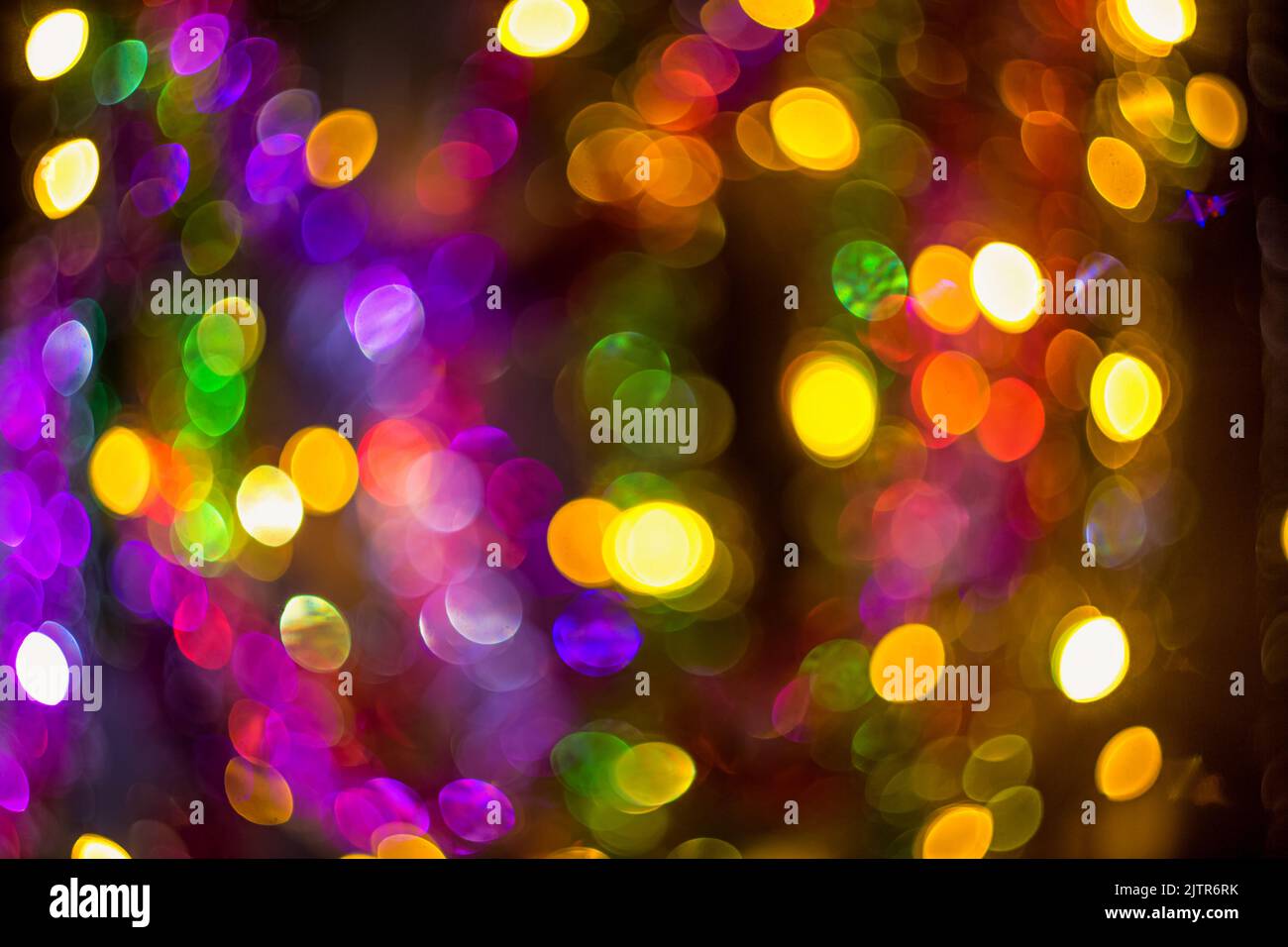 Abstract festive elegant background of blurred with bokeh lights and ...