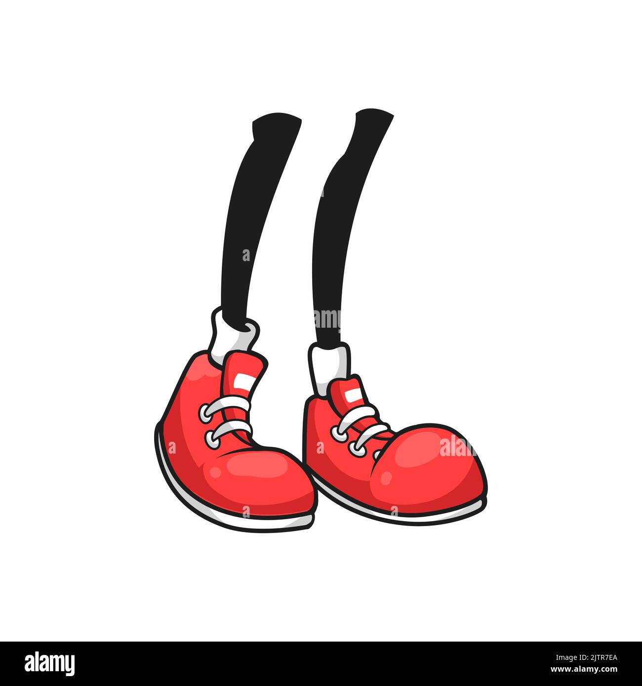 Black legs fashion athletic boots with white rubber toe and laces