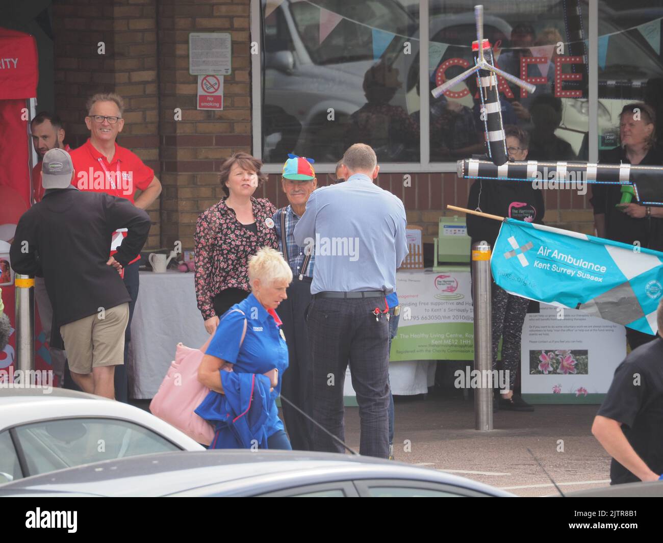 Sheerness, Kent, UK. 1st Sep, 2022. Tim Bell, 77 of Minster on Sea