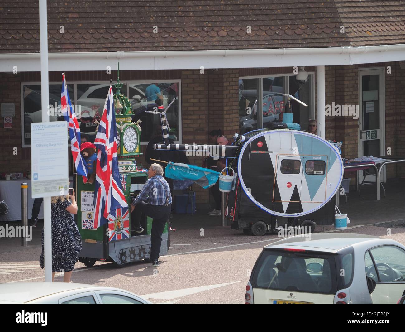 Sheerness, Kent, UK. 1st Sep, 2022. Tim Bell, 77 of Minster on Sea