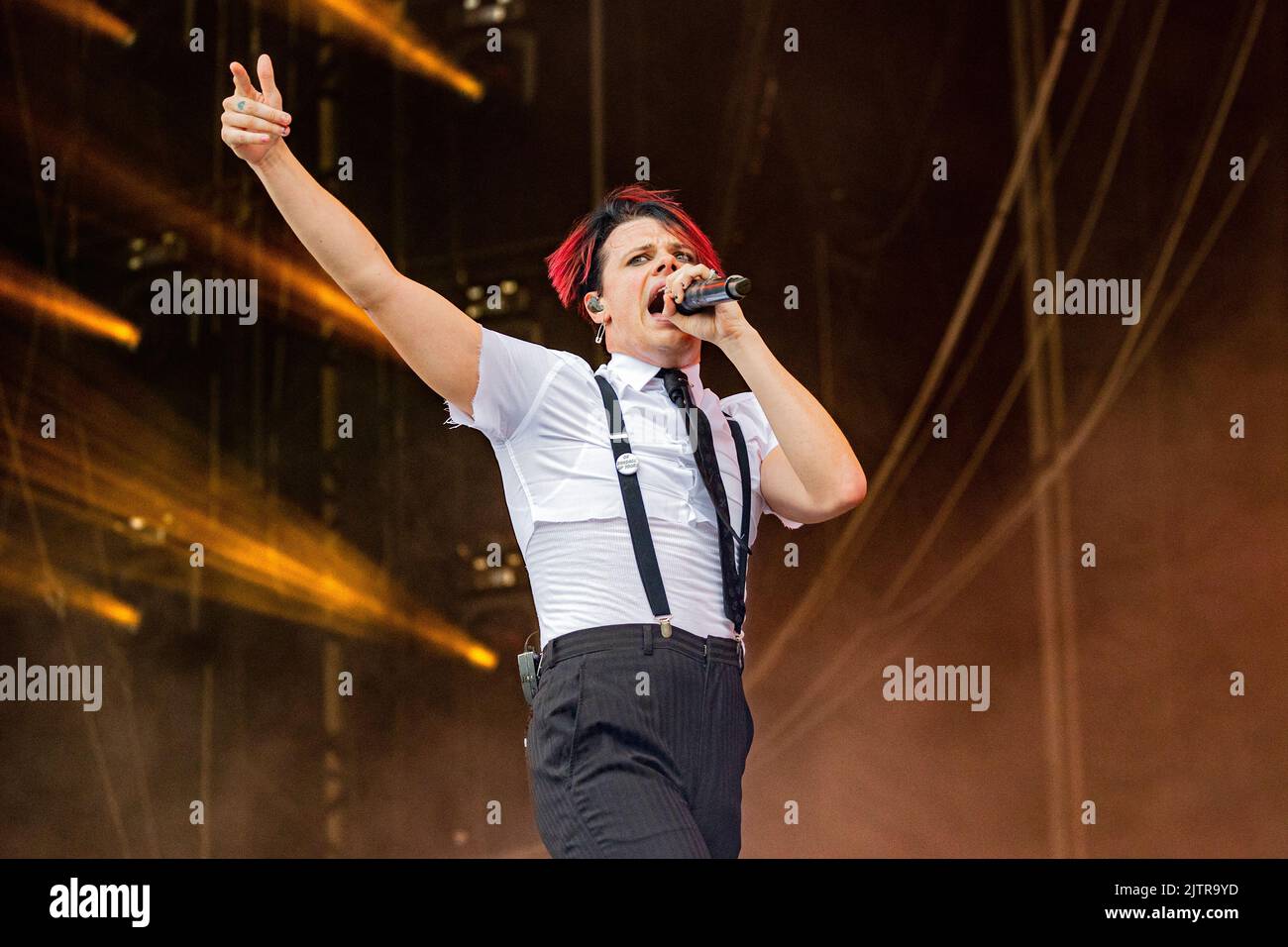 SaintCloud France 25 August 2022 Yungblud live concert at Rock en Seine Festival Day 1 Paris