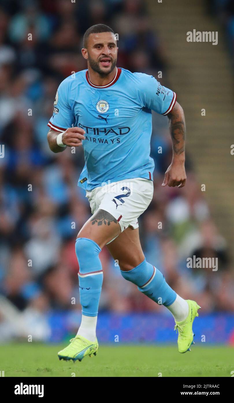 Manchester, England, 31st August 2022. Kyle Walker Of Manchester City 